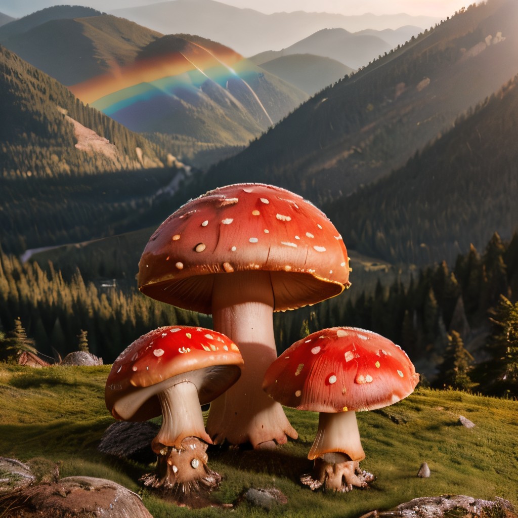 00277-3642897632-masterpiece, intricate photo, precisely detailed gigantic mushrooms with red caps, background closed semicircular closing rainbo.jpg